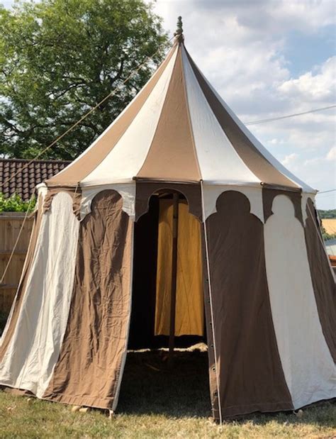 Secondhand Prop Shop | Medieval | 10Ft 6" Round Pavilion Tent - Suffolk