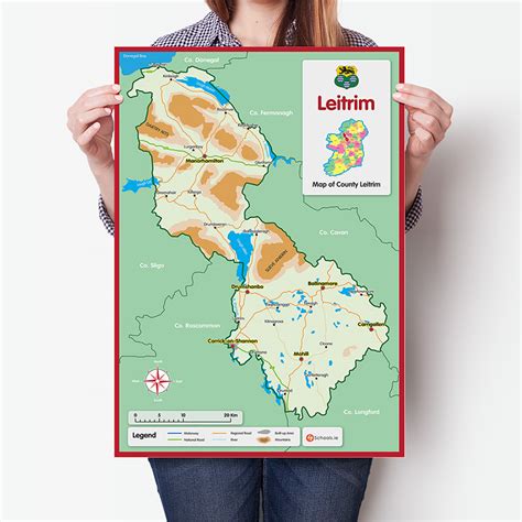 Leitrim County Map | 4schools.ie