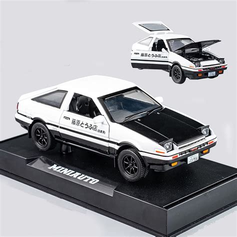 Amazon.com: Mzexoma Initial D Toyota Trueno AE86 Alloy Diecast Car Model, Sports Car Toys for ...