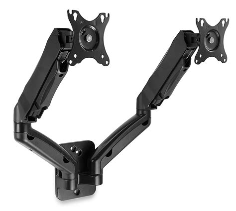 Mount-It! Dual Monitor Wall Mount Arms | Fits 19-27 Inch Computer ...