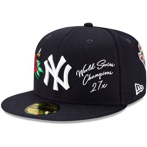 New York Yankees New Era 27x MLB World Series Champions 59FIFTY Fitted Hat – Navy