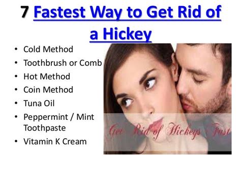 7 fastest way to get rid of a hickey