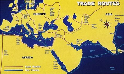 There was a large trading network from Asia, Russia, Scandinavia, western Europe, and Africa ...