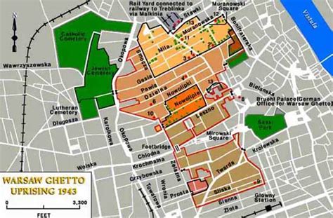 Map of the Warsaw Ghetto