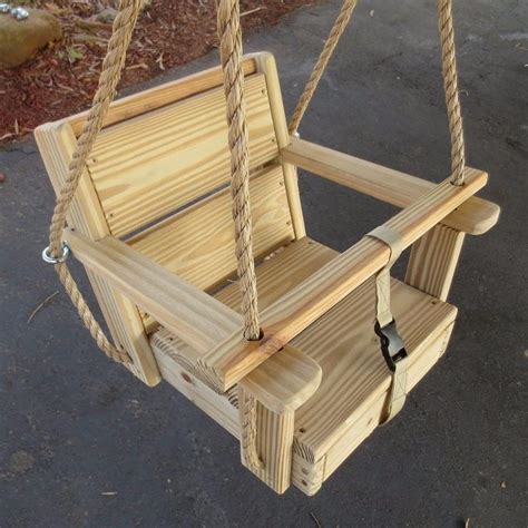 Wood Toddler Swing Cypress Toddler Swing - Wood Tree Swings