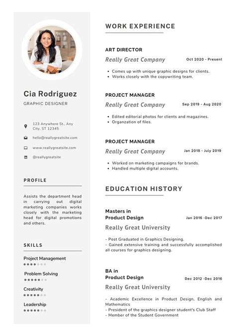 Graphic Designer Resume Sample - Design Talk