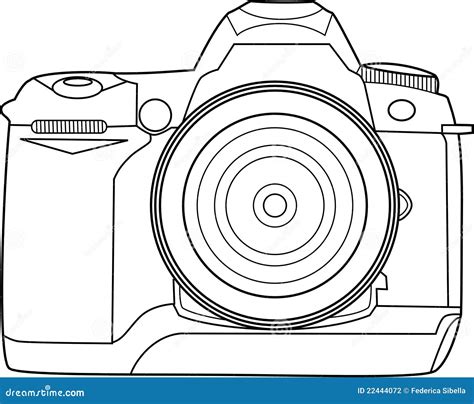 Camera Vector Outline Stock Photography - Image: 22444072