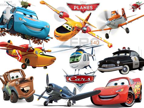 140 Disney Cars N Planes Clipart of 300DPI PNG Instant - Etsy