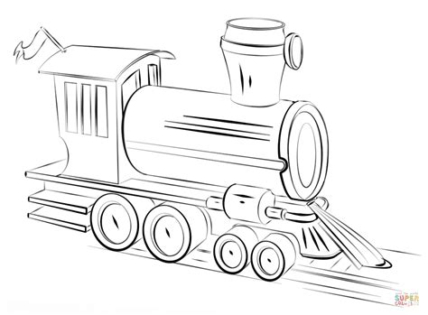 Steam Train Locomotive coloring page | Free Printable Coloring Pages ...