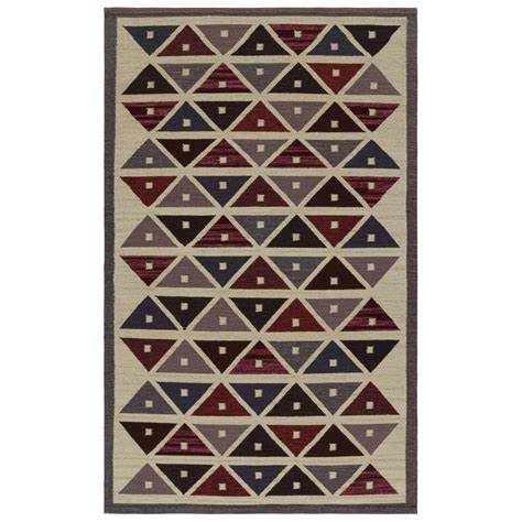 Rug and Kilim’s Scandinavian Style Kilim in White with Beige Geometric Patterns For Sale at ...