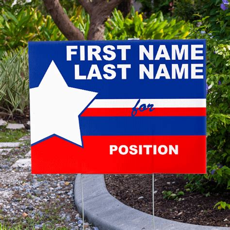 Generic Custom Political Yard Sign - CustomSigns.com