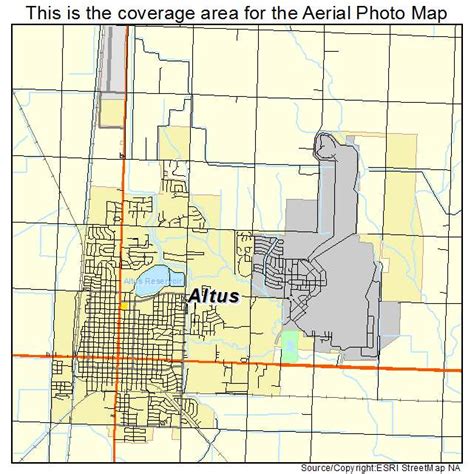 Aerial Photography Map of Altus, OK Oklahoma