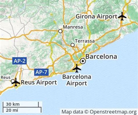 Der Flughafen in barcelona Karte von Spanien - Barcelona airport Karte ...