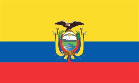 vector illustration of the Ecuador flag 2450301 Vector Art at Vecteezy