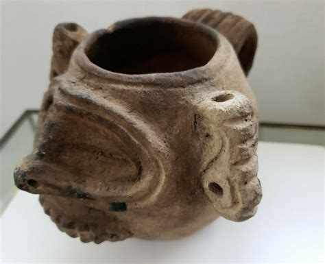 PRE-COLUMBIAN ARAWAK TAINO CEREMONIAL POT BOWL VESSEL / MUSEUM QUALITY ARTIFACT | #3881172746