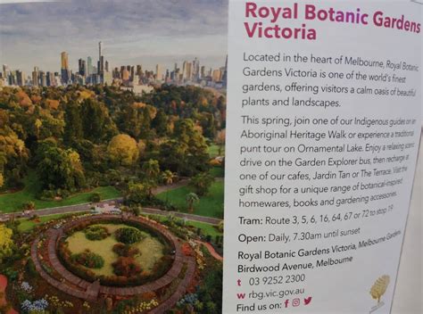 Royal Botanic Gardens - Melbourne Address & Parking Map