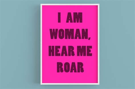 A3 'I Am Woman, Hear Me Roar' Risograph Print — christine hooper