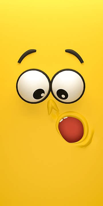 3d Yellow Cartoon Mobile Phone Wallpaper Background Wallpaper Image For ...