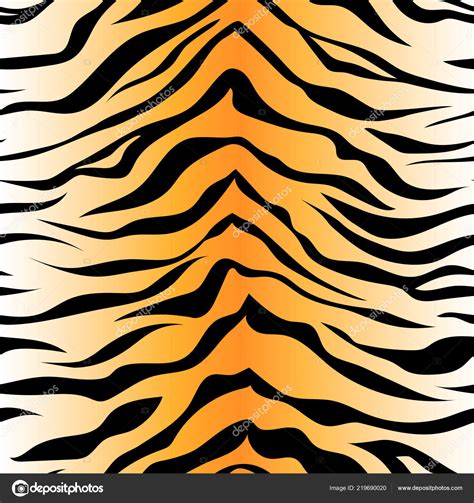 Seamless Tiger Stripe Pattern Vector Animal Skin Background Prin Stock Vector Image by ©Lilalove ...