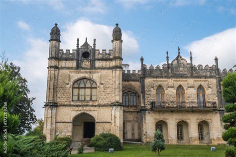 Dadiani Palace located inside a park in Zugdidi, Georgia Stock Photo | Adobe Stock