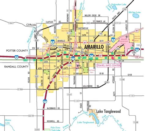 Amarillo Texas Map - City Map Of Amarillo Texas | Printable Maps