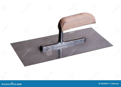 Finishing Trowel stock image. Image of metall, wood, equipment - 9628201