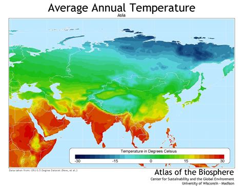 Climate Map Of Asia