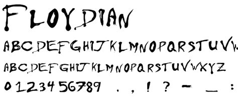 Floydian Font : Script Brush : pickafont.com