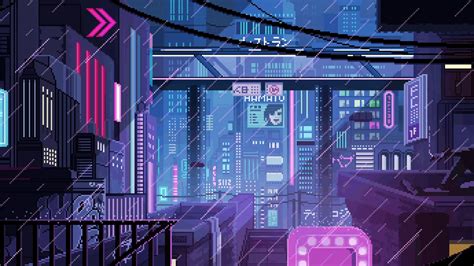 Cyberpunk City Live Wallpaper Cyberpunk City Pixel Art Wallpaper Hd | Hot Sex Picture