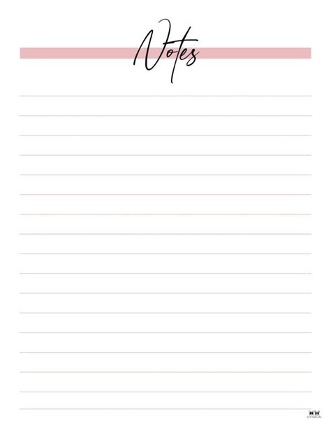 Printable-Note-Pages-13 | Notebook paper template, Printable notes ...