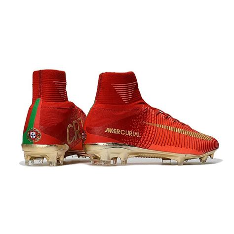 Nike Soccer Cleats - Nike Mercurial Superfly V FG Red Gold