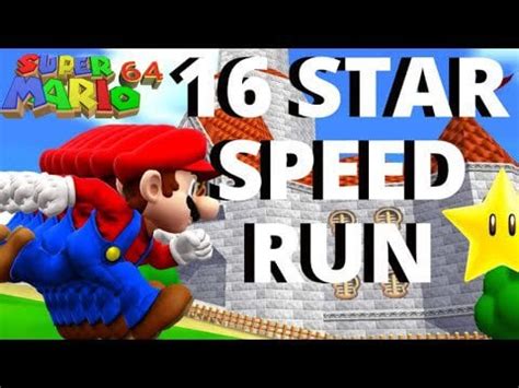 Our first speedrun video! Super Mario 64 - 16 star Speedrun - 35 ...