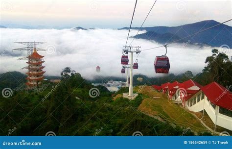 Genting Highland Skyway stock image. Image of gandola - 156542659