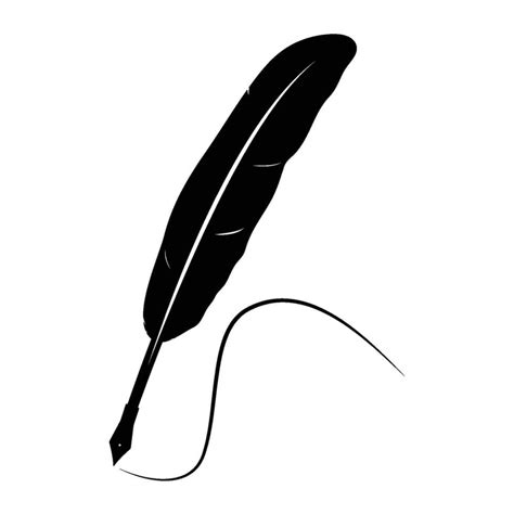 Quill pen logo 34854847 Vector Art at Vecteezy