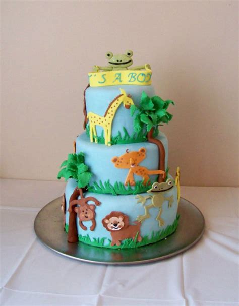 Safari Baby Shower Cake - CakeCentral.com