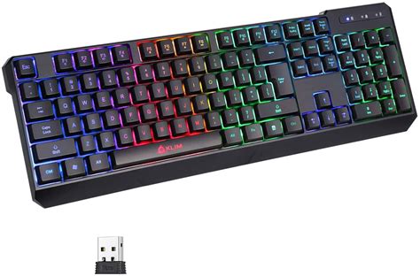 Buy KLIM Chroma Rechargeable Wireless Gaming Keyboard for PC PS4 Xbox ...