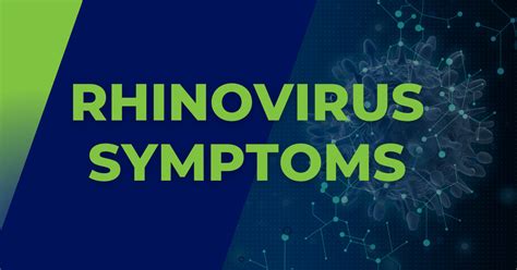 Rhinovirus Symptoms - Writerve