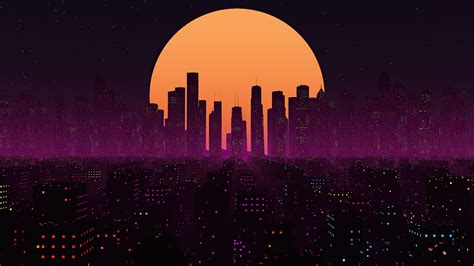 2560x1440 Retrowave City Sunset 4k 1440P Resolution ,HD 4k Wallpapers,Images,Backgrounds,Photos ...