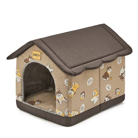 Jiupety Cozy Pet Bed House, Indoor/Outdoor Pet House, XL Size for ...