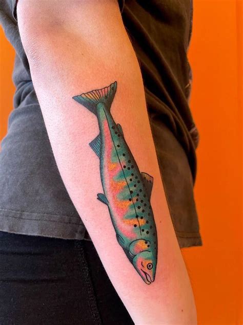 Fantasy Salmon done by Sandra over at Soloppgang Studio in Tromsø ...