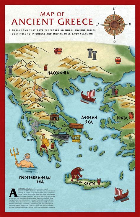 Map of Ancient Greece and Its Major Cities