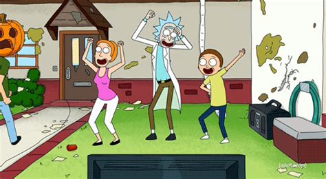 Rick and Morty Dancing | Gifrific