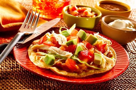 Tostadas De Pollo Receta