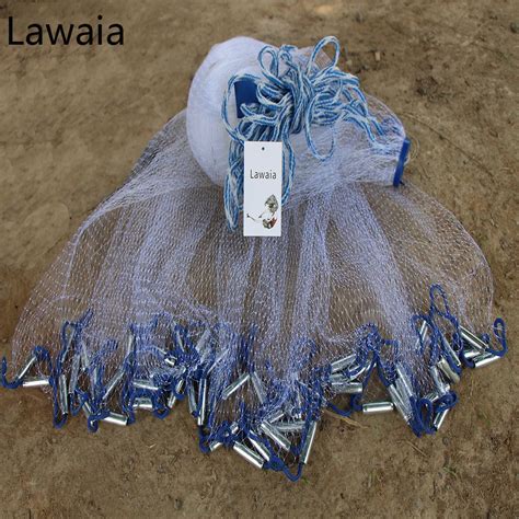 Lawaia Fishing Net Hand Cast Fishing Net Have Sinkers Throwing Cast Nets Have Sinkers Diameter 2 ...