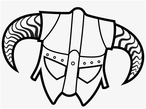 Skyrim Dragonborn Coloring Pages 5 By Brian - Skyrim Iron Helmet Drawing - Free Transparent PNG ...