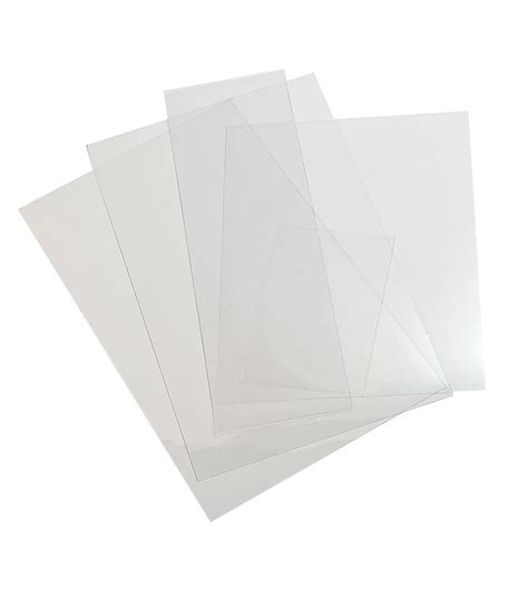 Clear Vinyl Menu Overlay Sheets (Box of 50) - Plastic Sales & Service