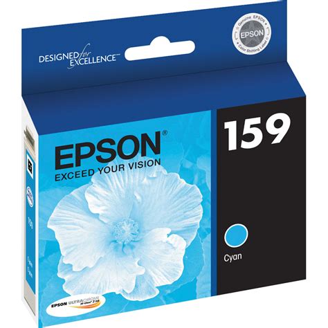 Epson 159 Cyan Ink Cartridge T159220 B&H Photo Video