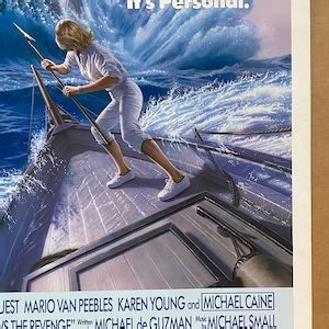 Jaws Revenge Movie Poster Original Vintage 1987 Classic Movies One Sheet Ocean Horror Scary - Etsy