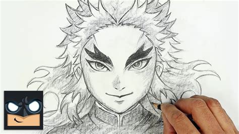 How To Draw Rengoku - Demon Slayer Sketch Tutorial