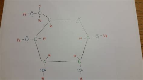 Lewis Structure - Linear and Cyclic Glucose